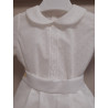 Conjunto ceremonia bebé camisa tul y ranita beig
