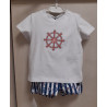 Conjunto  camiseta y pantalón marinero Nekenia