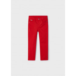 Pantalón slim fit rojo niño...