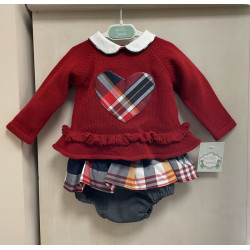 Conjunto bebé niña jersey...