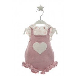 Conjunto peto punto y blusa...