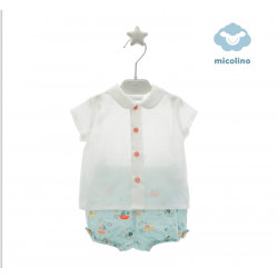 Conjunto blusa y ranita...