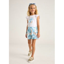 Conjunto camiseta flor y...