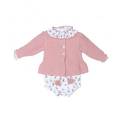 Conjunto chaqueta punto...