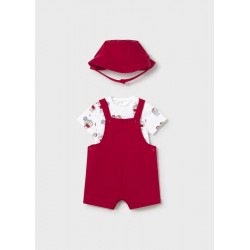 Conjunto peto rojo bebé...