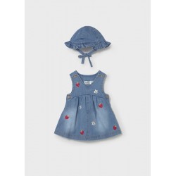 Vestido tejano con gorrito...