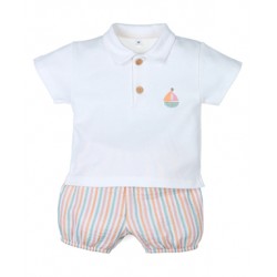 Conjunto polo y ranita...