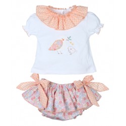 Conjunto camiseta aplique y...