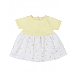 Vestido combinado punto y...