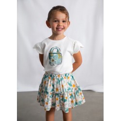 Conjunto niña camiseta y...