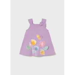 Vestido algodón relieve...