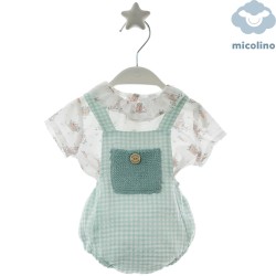 Conjunto blusa estampada y...