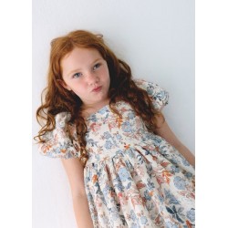 Vestido estampado manga...