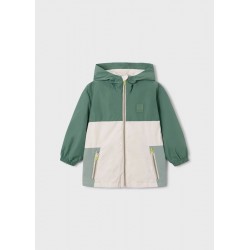 Cortavientos capucha verde...