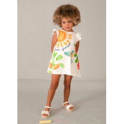 Vestido flores y sol niña...