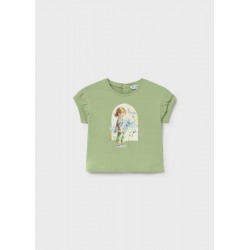 Camiseta gráfica verde Mayoral