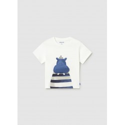 Camiseta aplique hipopótamo...