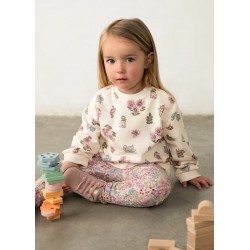 Sudadera flores bebé niña...