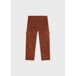 Pantalón cargo pana teja...