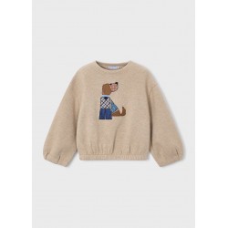 Sudadera aplique perro niña...