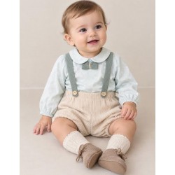 Conjunto blusa y ranita con...