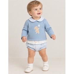 Conjunto sudadera cuello...